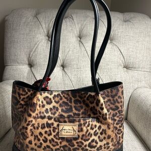 Brighton ‘Africa Stories’ leopard print handbag
